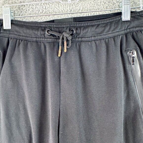 01 Algo Performance Joggers Mens Small Black Pants Activewear Stretch Gym Run‎ - Picture 5 of 16